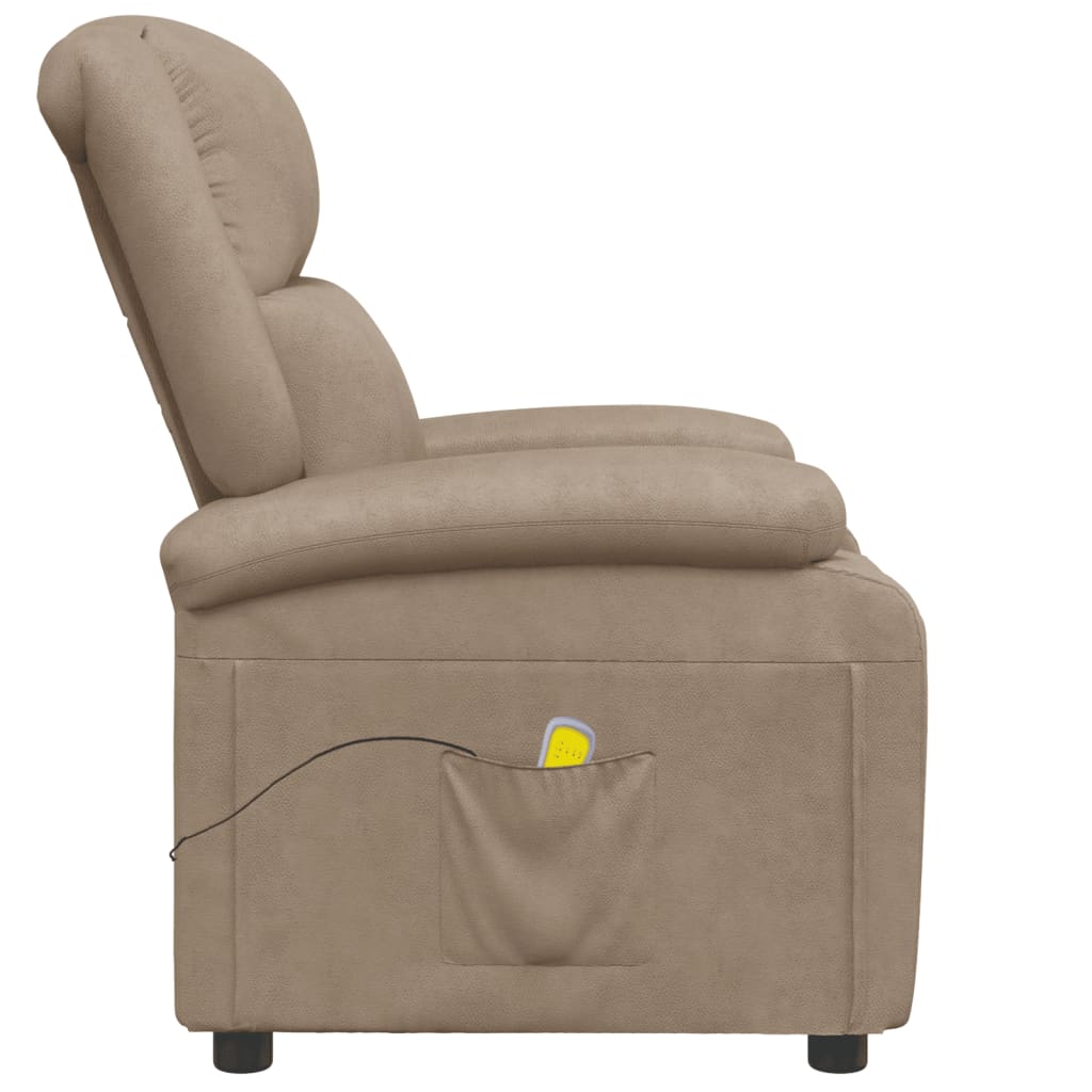 vidaXL Massage Chair Massaging Recliner Push Chair for Elderly Faux Leather